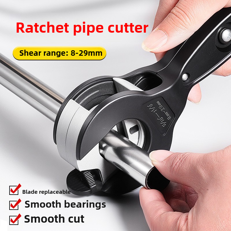 Pipe Cutter Ratchet - Yeni Değiştirilebilir Bıçak Pvc Boru Cırcır