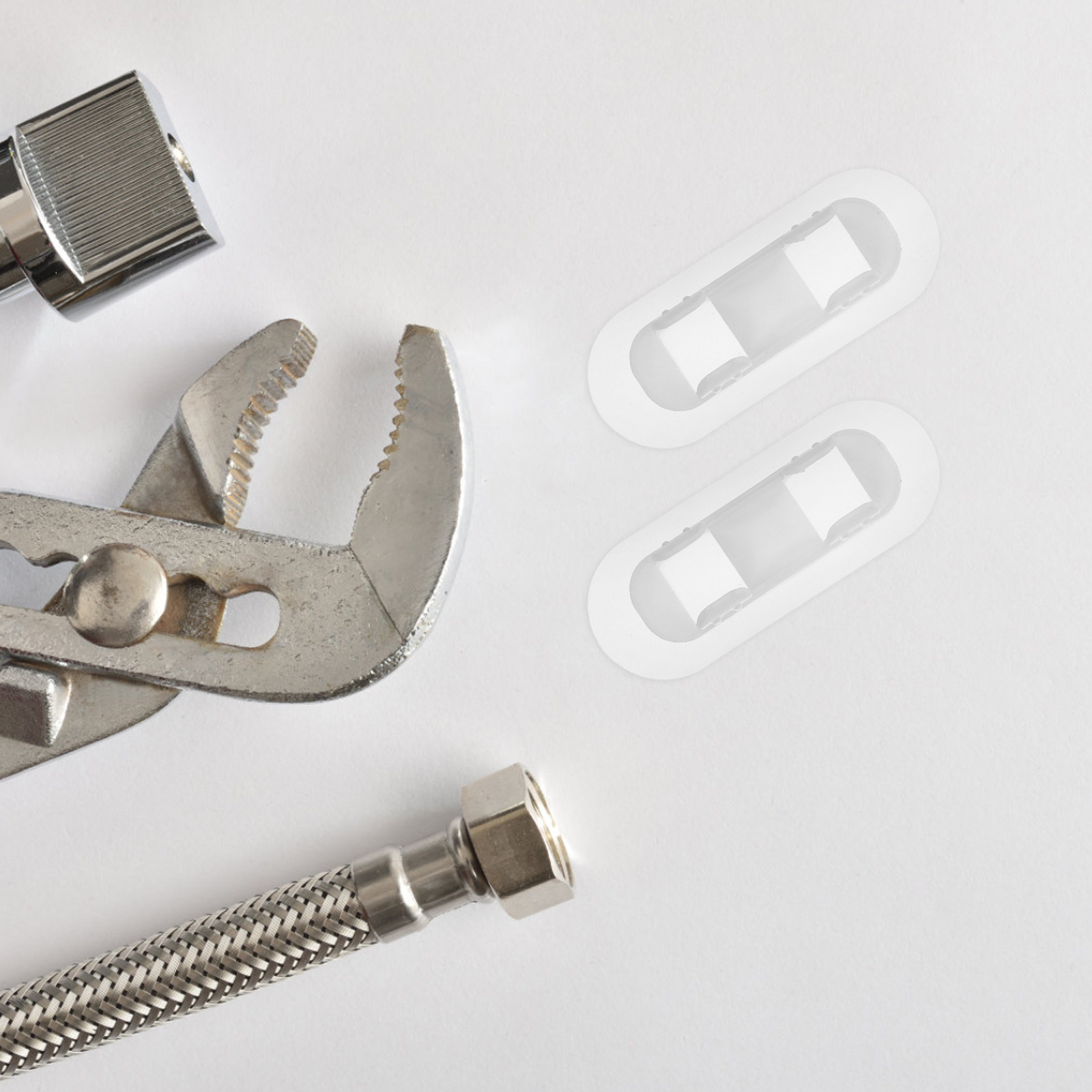 Plastic Pipe Clip - 20 Adet Kendinden Yapışkanlı Boru Kelepçesi,