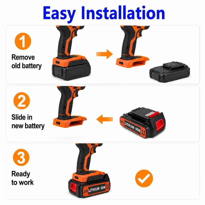 3/4/6/8Ah Uzun Çalışma Süreli  - Black+Decker Tool 20V Max incelemesi ve fiyatı